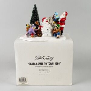 Department‎ 56 Snow Village Santa Comes To Town 1998 Accessory #54920 NOS